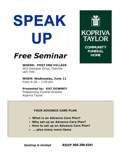 Kopriva Taylor Advance Care Planning Seminar 